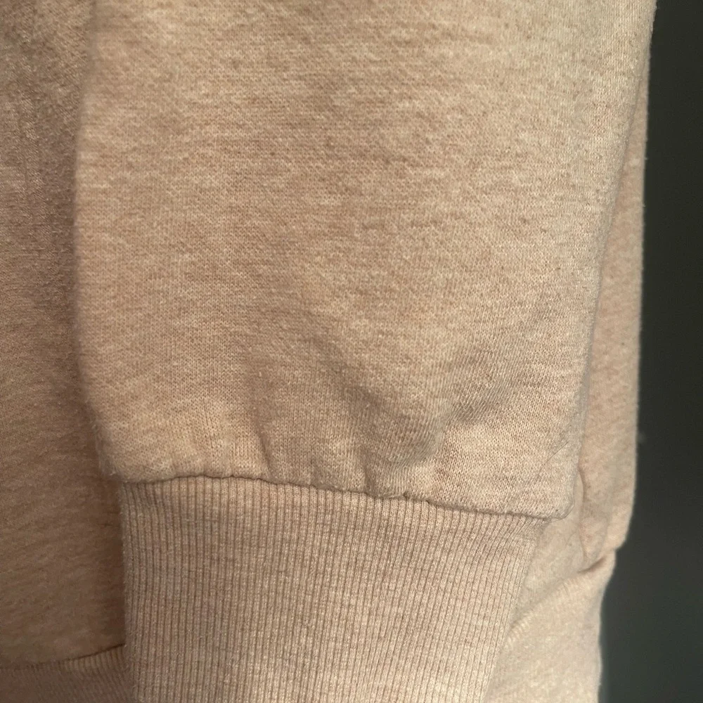 Tommy Hilfiger Beige Oversized Crew Neck Long Sweatshirt Sz. Small - Picture 5 of 9